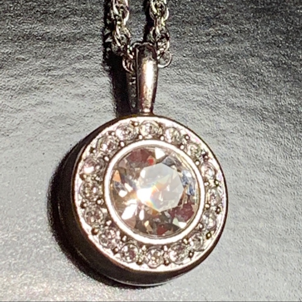 New Swarovski Birthstone Necklace April Crystal